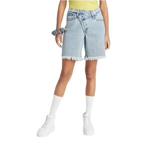 Wild Fable High Rise Bermuda Shorts | Light Wash Denim | Size 12